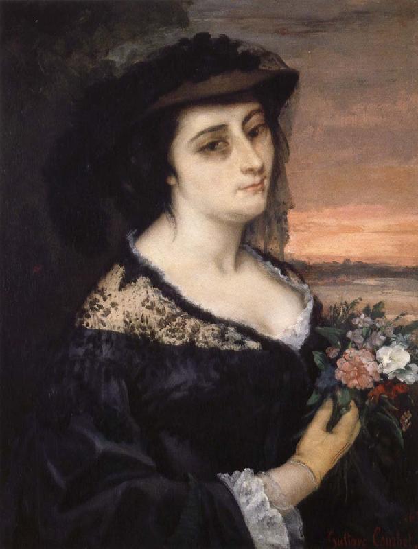 Gustave Courbet Portrait of Laure Borreau Sweden oil painting art